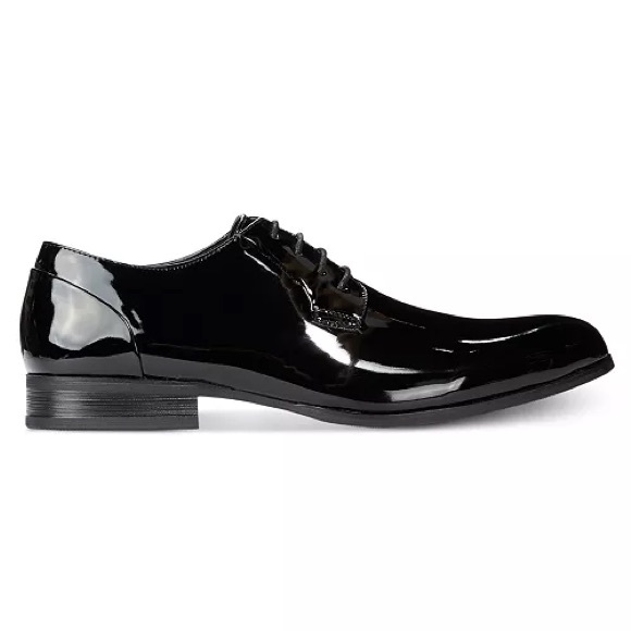 Unlisted by Kenneth Cole Men\'s 
H-EEL THE WORLD Black Patent Leather Dress Shoes main image 4